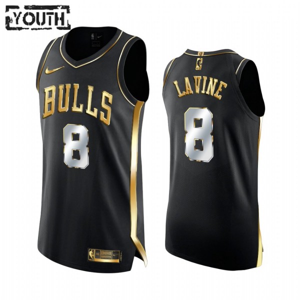 Chicago Bulls Trikot Zach LaVine 8 2020-21 Schwarz Golden Edition Swingman - Kinder Chicago Bulls Trikot Zach LaVine 8 2020-21 Schwarz Golden Edition Swingman - Kinder